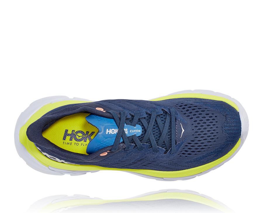 Zapatillas Running Hoka One One Mujer - Clifton Edge - Azul Marino - SGW164935